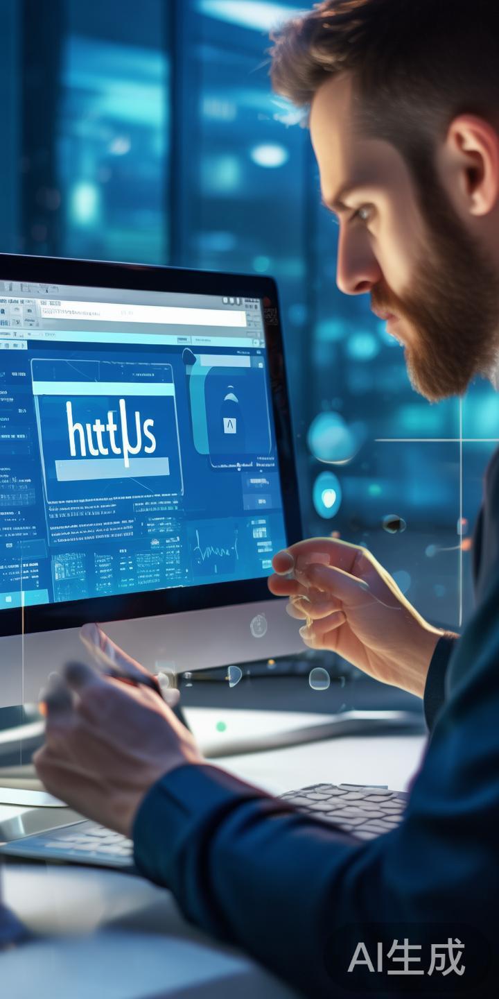 安全证书检查：确保访问网站时，浏览器地址栏显示“h